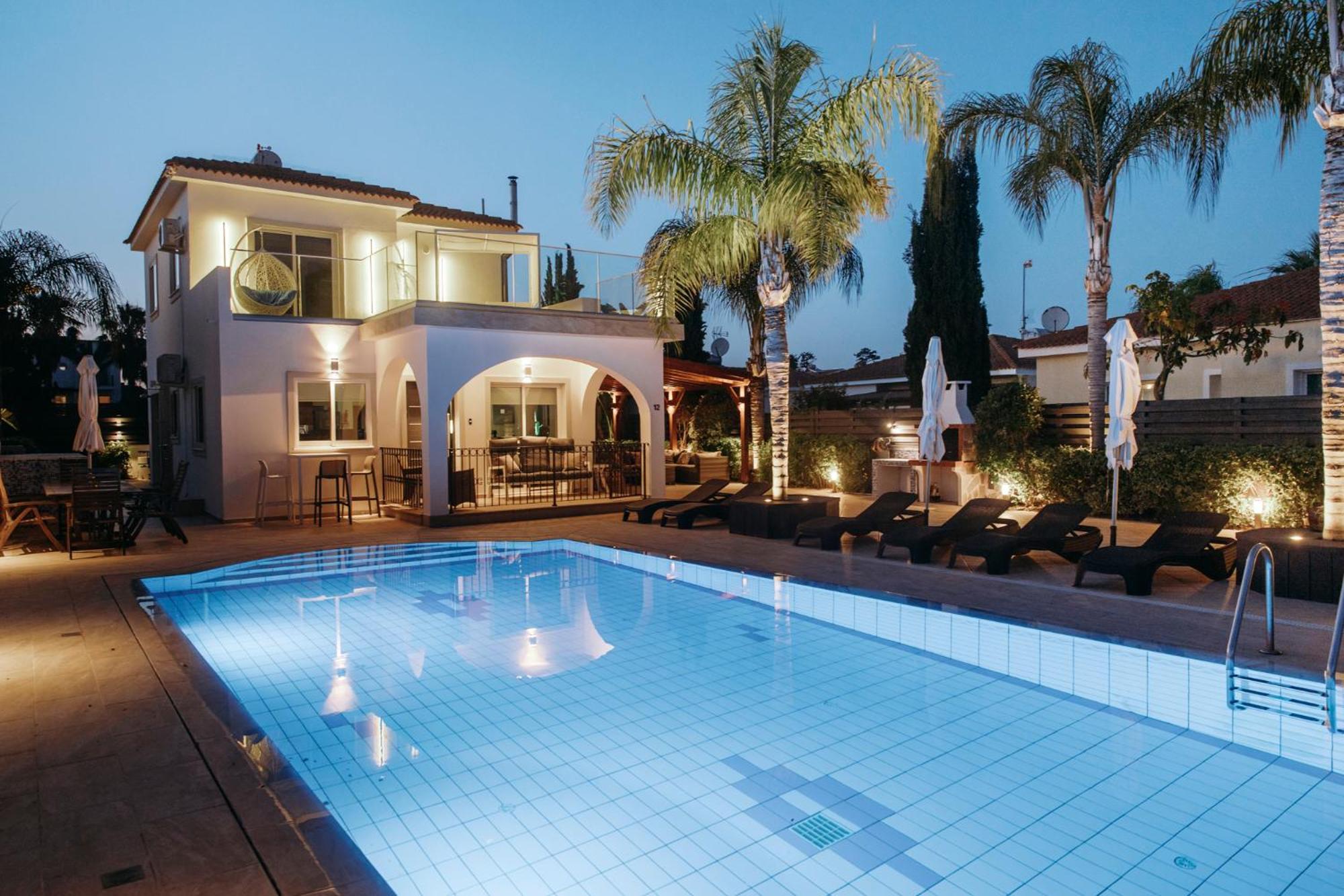 Sunset Villa Private Complex Heated Pool Ayia Napa Exterior photo